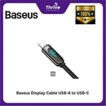 Load image into Gallery viewer, Baseus Display Cable USB-A to USB-C 66W 1m