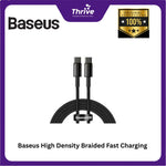 Load image into Gallery viewer, Baseus High Density Braided Fast Charging Data Cable USB-C to USB-C 100W 2m