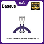 Load image into Gallery viewer, Baseus Cafule Metal Data Cable USB-C to USB-C 100W 1m