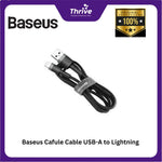 Load image into Gallery viewer, Baseus Cafule Cable USB-A to Lightning 1.5A 2m