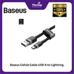 Load image into Gallery viewer, Baseus Cafule Cable USB-A to Lightning 1.5A 2m