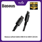 Load image into Gallery viewer, Baseus cafule Cable USB-A to USB-C 2A 2m