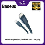 Load image into Gallery viewer, Baseus High Density Braided Fast Charging Data Cable USB-C to Lightning PD 20W 2m