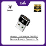 Load image into Gallery viewer, Baseus USB-A Male To USB-C Female Adapter Converter 5A