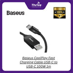 Load image into Gallery viewer, Baseus CoolPlay Fast Charging Cable USB-C to USB-C 100W 1m