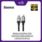 Load image into Gallery viewer, Baseus CoolPlay Fast Charging Cable USB-A to Lightning 2.4A 1m