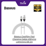 Load image into Gallery viewer, Baseus CoolPlay Fast Charging Cable USB-A to Lightning 2.4A 1m