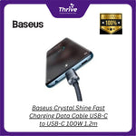 Load image into Gallery viewer, Baseus Crystal Shine Fast Charging Data Cable USB-C to USB-C 100W 1.2m