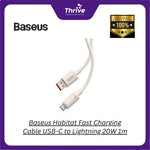 Load image into Gallery viewer, Baseus Habitat Fast Charging Cable USB-C to Lightning 20W 1m