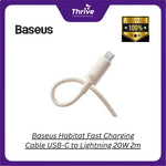 Load image into Gallery viewer, Baseus Habitat Fast Charging Cable USB-C to Lightning 20W 2m
