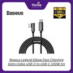 Load image into Gallery viewer, Baseus Legend Elbow Fast Charging Data Cable USB-C to USB-C 100W 1m