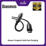 Load image into Gallery viewer, Baseus Tungsten Gold Fast Charging Data Cable USB-C to USB-C 100W 1m