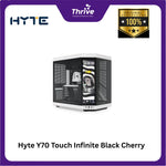 Load image into Gallery viewer, Hyte Y70 Touch Infinite Black Cherry - Modern Aesthetic Dual Chamber ATX Case with 14.9 Integrated LCD Touchscreen
