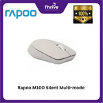 Load image into Gallery viewer, Rapoo M100 Silent Multi-mode Wireless Optical Mouse - Light Grey