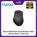 Load image into Gallery viewer, Rapoo M300 Multi-mode Wireless Silent Optical Mouse - Dark Grey