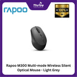 Load image into Gallery viewer, Rapoo M300 Multi-mode Wireless Silent Optical Mouse - Light Grey