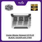 Load image into Gallery viewer, Cooler Master Notepal U3 PLUS BLACK / SILVER with 3 FAN