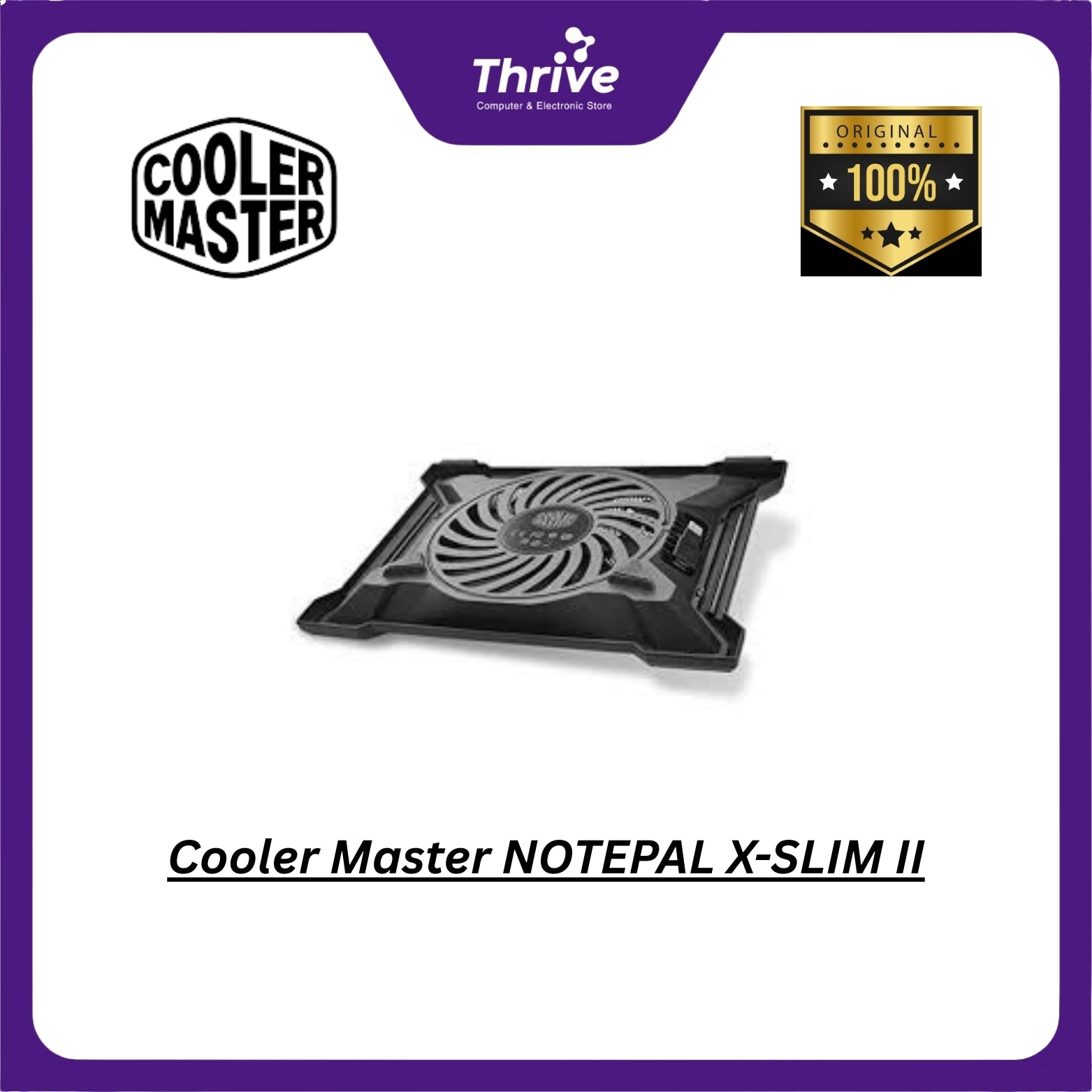 Notepal Software Cooler Master NOTEPAL X-SLIM II - Sultan Store