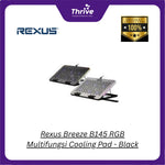 Load image into Gallery viewer, Rexus Breeze B145 RGB Multifungsi Cooling Pad - Black