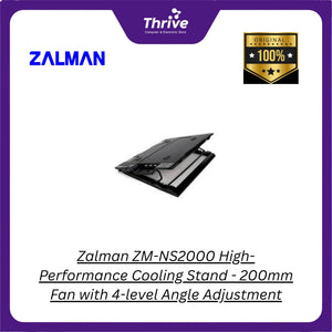 Zalman ZM-NS2000 High-Performance Cooling Stand - 200mm Fan with 4-level Angle Adjustment