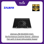 Load image into Gallery viewer, Zalman ZM-NS3000 High-Performance Cooling Stand - 200mm Fan with 3-level Adjustable Speed
