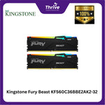 Load image into Gallery viewer, Kingstone Fury Beast KF560C36BBE2AK2-32  Fury Beast DDR 5 RGB Ryzen expo /XMP Series