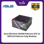 Load image into Gallery viewer, Asus ROG Strix 1000W Platinum ATX 3.1 80PLUS Platinum Fully Modular