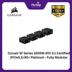 Load image into Gallery viewer, Corsair SF Series 1000W ATX 3.1 Certified (PCIe5.1) 80+ Platinum - Fully Modular