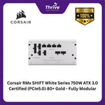 Load image into Gallery viewer, Corsair RMx SHIFT White Series 1000W ATX 3.0 Certified (PCIe5.0) 80+ Gold - Fully Modular