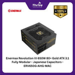 Load image into Gallery viewer, Enermax Revolution III 650W 80+ Gold ATX 3.1 Fully Modular - Japanese Capacitors - ERV650G-AHG-MAC