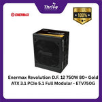 Load image into Gallery viewer, Enermax Revolution D.F. 12 750W 80+ Gold ATX 3.1 PCIe 5.1 Full Modular - ETV750G