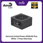 Load image into Gallery viewer, Aerocool United Power 400W 80 Plus White - 2 Years Warranty