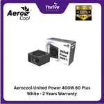 Load image into Gallery viewer, Aerocool United Power 400W 80 Plus White - 2 Years Warranty