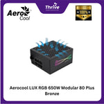 Load image into Gallery viewer, Aerocool LUX RGB 650W Modular 80 Plus Bronze
