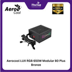Load image into Gallery viewer, Aerocool LUX RGB 650W Modular 80 Plus Bronze
