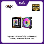 Load image into Gallery viewer, Aigo DarkFlash Infinity 24R Reverse Black 12CM PWM A-RGB Fan