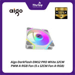 Load image into Gallery viewer, Aigo DarkFlash DM12 PRO White 12CM PWM A-RGB Fan (5 x 12CM Fan A-RGB)