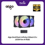 Load image into Gallery viewer, Aigo DarkFlash Infinity 8 Black (5 x 12CM Fan A-RGB)
