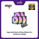 Load image into Gallery viewer, Aigo DarkFlash Infinity 8 Black (5 x 12CM Fan A-RGB)