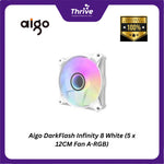 Load image into Gallery viewer, Aigo DarkFlash Infinity 8 White (5 x 12CM Fan A-RGB)