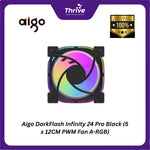 Load image into Gallery viewer, Aigo DarkFlash Infinity 24 Pro Black (5 x 12CM PWM Fan A-RGB)