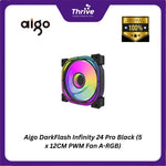 Load image into Gallery viewer, Aigo DarkFlash Infinity 24 Pro Black (5 x 12CM PWM Fan A-RGB)