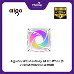 Load image into Gallery viewer, Aigo DarkFlash Infinity 24 Pro White (5 x 12CM PWM Fan A-RGB)