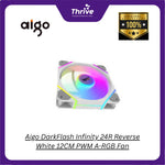 Load image into Gallery viewer, Aigo DarkFlash Infinity 24R Reverse White 12CM PWM A-RGB Fan
