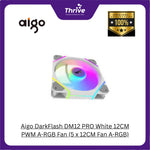 Load image into Gallery viewer, Aigo DarkFlash DM12 PRO White 12CM PWM A-RGB Fan (5 x 12CM Fan A-RGB)