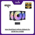 Load image into Gallery viewer, Aigo DarkFlash Infinity 8 Black (5 x 12CM Fan A-RGB)