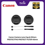 Load image into Gallery viewer, Canon Camera Lens Cap &amp; Others PROTECTF43 PROTECT FILTER 43mm