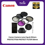Load image into Gallery viewer, Canon Camera Lens Cap &amp; Others PROTECTF58 PROTECT FILTER 58mm