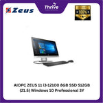 Load image into Gallery viewer, AIOPC ZEUS 11 i3-12100 8GB SSD 512GB (21.5) Windows 10 Professional 3Y