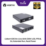 Load image into Gallery viewer, Liebert GXE On-Line 1kVA 230V LCD, PF0.9, 2U, Extended Run, Rack/Tower, Rail Kit Bundled 1203734